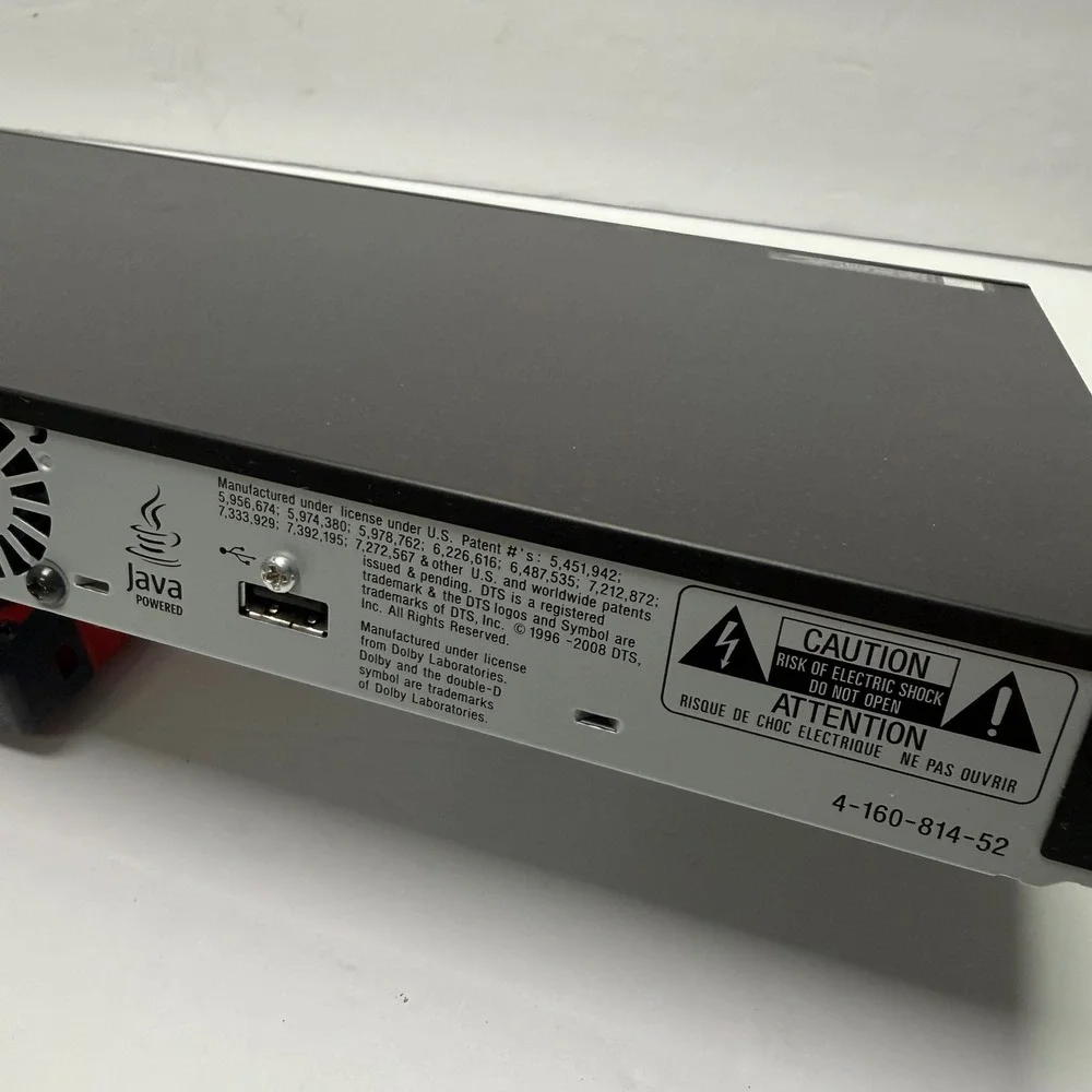 Sony Blu-ray Disc DVD Player Unisex Black BDP-BX37 HDMI 1080p HD Tested Works